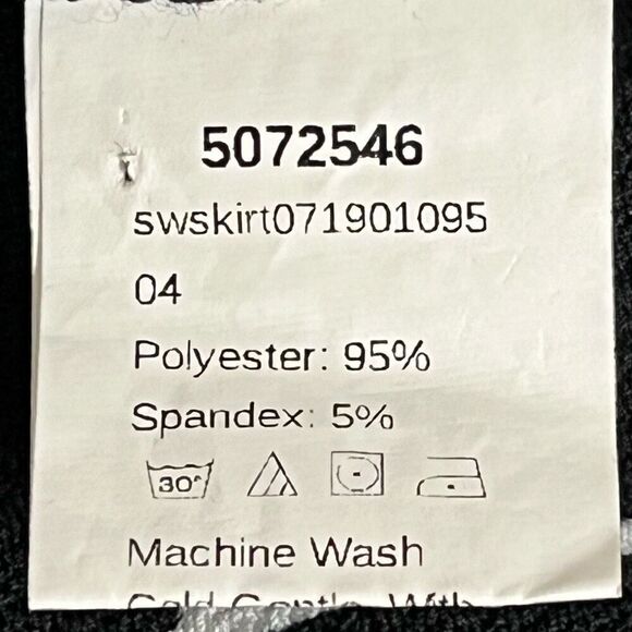 SHEIN Black And White Plaid Mini Skirt Sz XS EUC - Picture 4 of 5